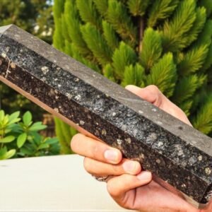 Large 265MM Nuummite Crystal Tower Healing Crystal Point For Home Office Decor 1