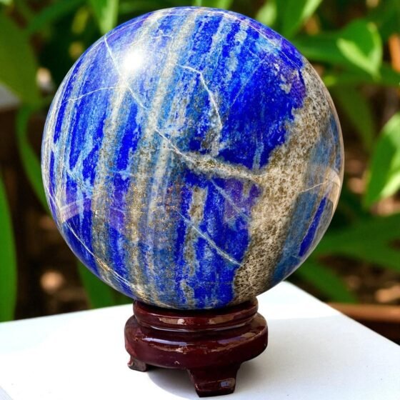 Large Lapis Lazuli Crystal Sphere Handmade Crystal Blue Lapis Lazuli CrystalBall 1