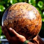 Giant Brecciated Jasper Crystal Sphere Natural Healing Crystal Gemstone Ball 1