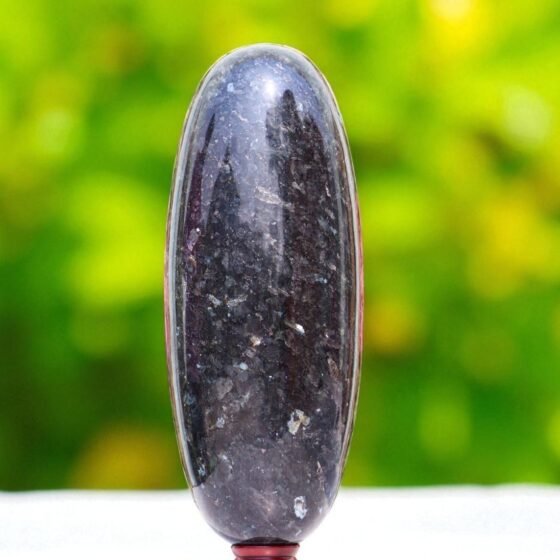 Giant Larvikite Blue Pearl Crystal Lingam Reiki Meditation Stone Home Decorative 1