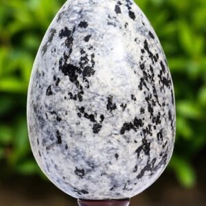 Large 220MM Fantasy Rock Crystal Egg Energy Healing Stone Egg For Home Decor 1