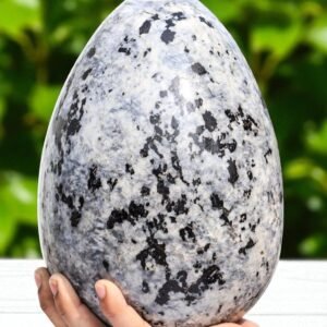 Large 220MM Fantasy Rock Crystal Egg Energy Healing Stone Egg For Home Decor 2
