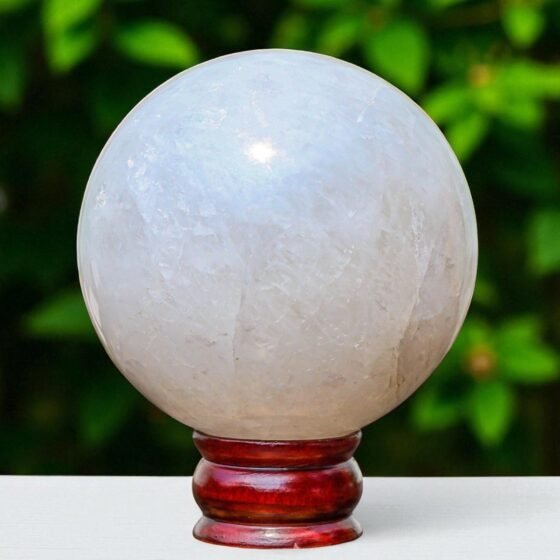 Large 120MM Petalite Quartz Crystal Sphere Healing Reiki Crystal For Home Decor 1