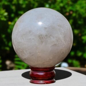 Large 120MM Petalite Quartz Crystal Sphere Healing Reiki Crystal For Home Decor 2