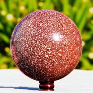Large 265MM Red Hornitos Jasper Crystal Sphere Healing Crystal Ball Home Decor 1