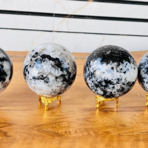 Large Rainbow Moonstone Crystal Sphere Handmade Crystal Home Office Decor Ball 1