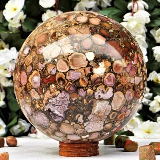 HUGE 200MM Cobra Jasper Crystal Sphere Crystal Healing Crystal Stone Home Decor 1