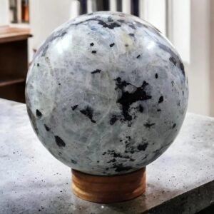 HUGE 140MM Rainbow Moonstone Crystal Sphere Flashy Healing Crystal BallHomeDecor 1