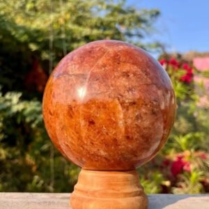 Large 130MM Golden Healer Quartz Crystal Sphere Energy Boosting Crystal Ball 1