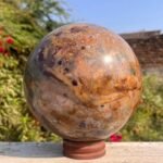Large 170mm Fancy Jasper Crystal Sphere Natural Crystal Healing Ball Home Decor 1