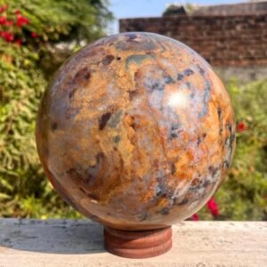 Large 170mm Fancy Jasper Crystal Sphere Natural Crystal Healing Ball Home Decor 2