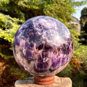 Large 170MM Polished Amethyst Crystal Sphere Healing Crystal Meditation Stone 1