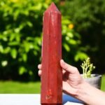 Large 315mm Natural Red Jasper Crystal Tower Metaphysical Healing Stone Point 1