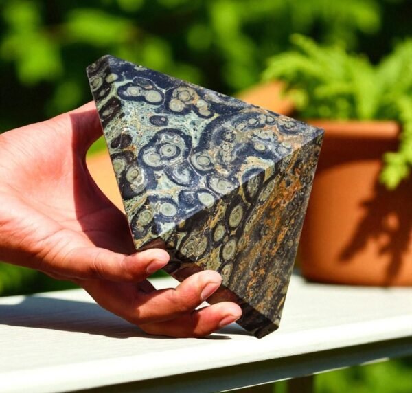 Large 125mm Kambaba Jasper Crystal Pyramid Metaphysical Healing Stone Pyramid 1