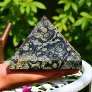 Large 125mm Kambaba Jasper Crystal Pyramid Metaphysical Healing Stone Pyramid 2