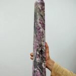 Large 520MM Natural Ruby Corundum Crystal Tower Healing Chakra Stone Point 1