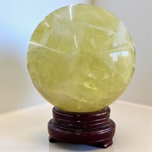 Large 185MM A+ Quality Citrine Crystal Sphere Healing Crystal Ball For HomeDecor 2