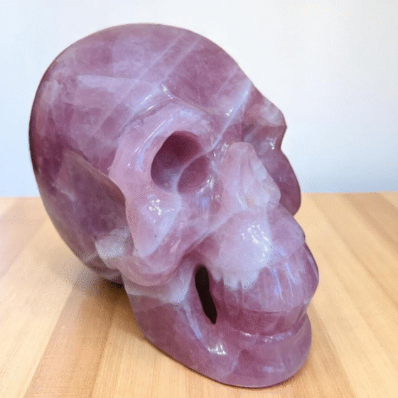 Massive Rose Quartz Crystal Mandarin Ducks - Attract Love Passion Home Decor 1