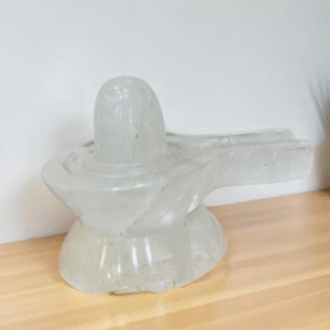 Handmade Green Jade Crystal Jaldhari Shivling - Large 3" Pooja Idol Home Decor 1