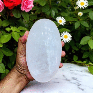 Handmade 150MM Clear Quartz Lingam - Natural Crystal Shiva Lingam Home Office 1
