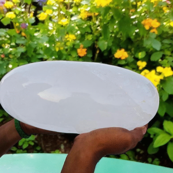 Massive 11" Clear Quartz Crystal Lingam - Unique Healing Spiritual Altar Art Pie 1