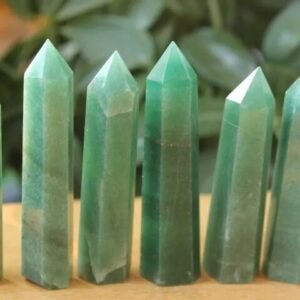 3Pcs Set Green Aventurine Crystal Point Tower Hand Carved Crystal Home Decor 2