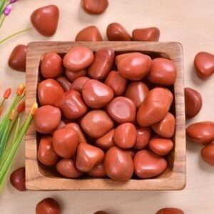 Red Jasper Tumbled Stones Crystals Bulk Polished Stones Home Office Decorative 1