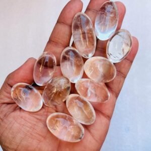 3Pcs Set Small Clear Crystal Quartz Lingam Himalayan Crystal Carved Shiva Lingam 1