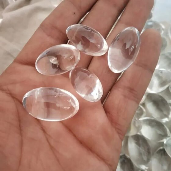 3Pcs Set Small Clear Crystal Quartz Lingam Himalayan Crystal Carved Shiva Lingam 2