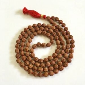 Rudraksha Mala 8 mm 108 Japa Mala Knotted Meditation Buddhist Prayer Beads 1