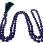 Beautiful Natural Crystal Amethyst mala Natural Crystal Stone 8 mm 108 Beads 2