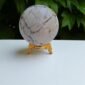 Large Howlite Crystal Sphere Spiritual Healing Gemstone Ball Home Office Gift - View 2 of 4
